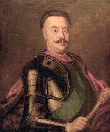 Augustyn Mirys Portrait of Jan Klemens Branicki, Grand Hetman of the Crown Norge oil painting art